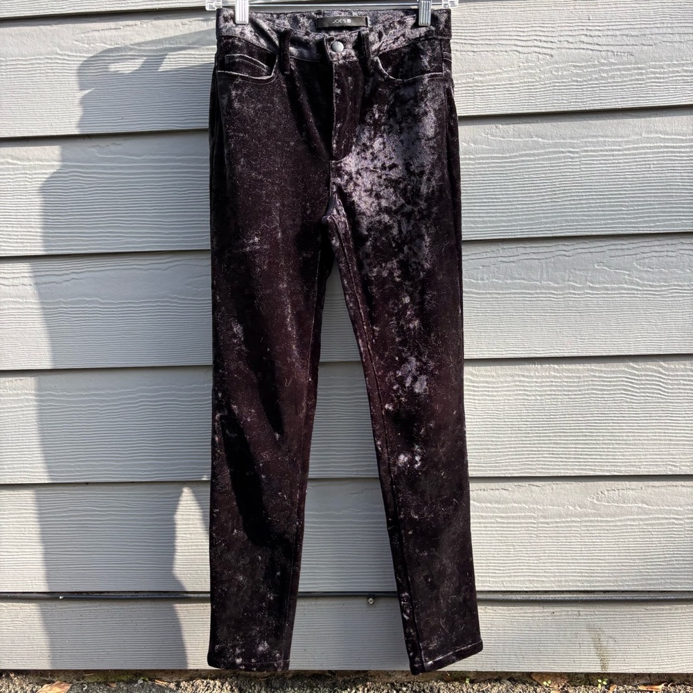 Joe's Jean's velvet high rise skinny pants